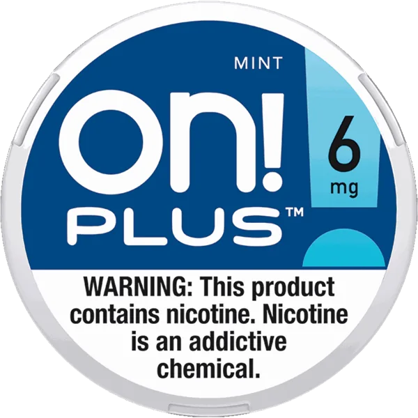on! PLUS Mint 6mg nicotine pouch can (image: Northerner product page)