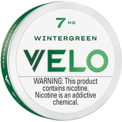 VELO Wintergreen 7mg nicotine pouch can (image: Prilla product page)