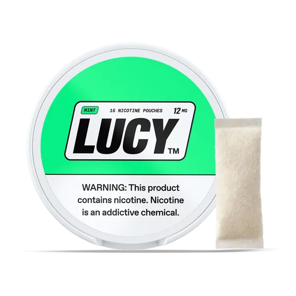 Lucy Mint 12mg nicotine pouch can (image: official brand site)