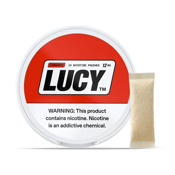 Lucy Cinnamon 12mg nicotine pouch can (image: official brand site)