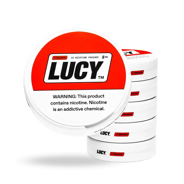 Lucy Cinnamon 8mg can — front view